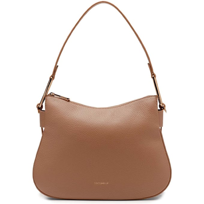 COCCINELLE Leren Schoudertas Magie Soft Shoulder Bag Skin Lichtbruin