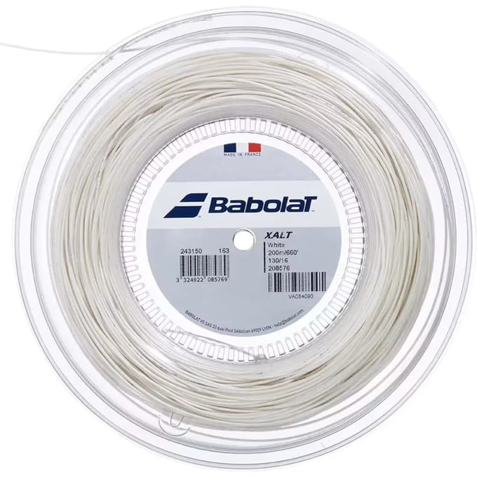 Babolat Xalt 200m Rol Tennissnaar Snaar Dikte: 1.30,Kleur: Wit