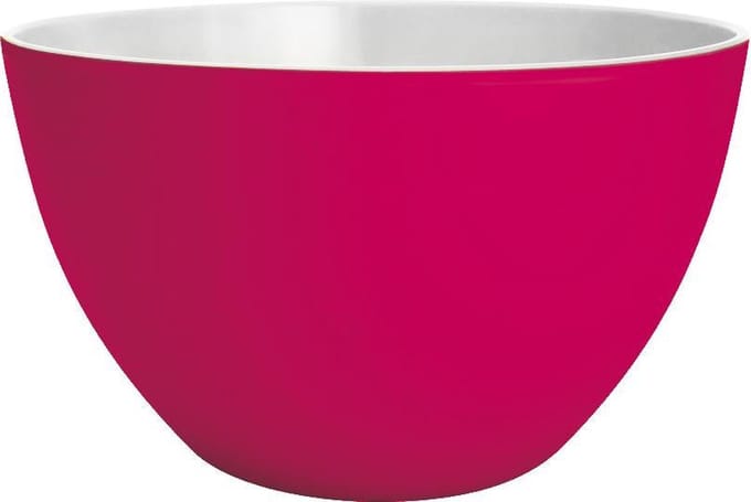 Zak!Designs Twotone Kom - Melamine - Ø 10 cm - Berry/Wit