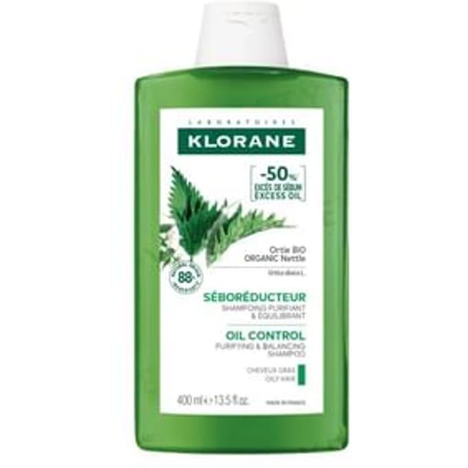 Klorane A La Ortiga Bio Sebum-regulating Shampoo Oily Hair 400 Ml
