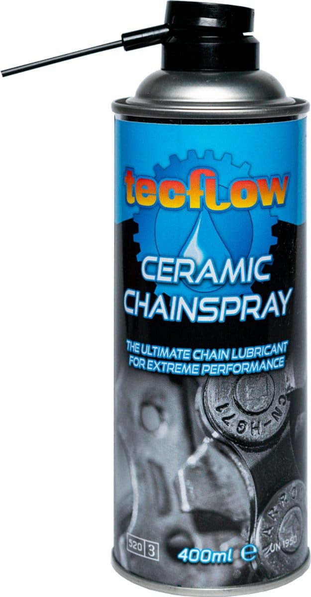 Tecflow Ceramic Chain Spray - Witte Kettingspray