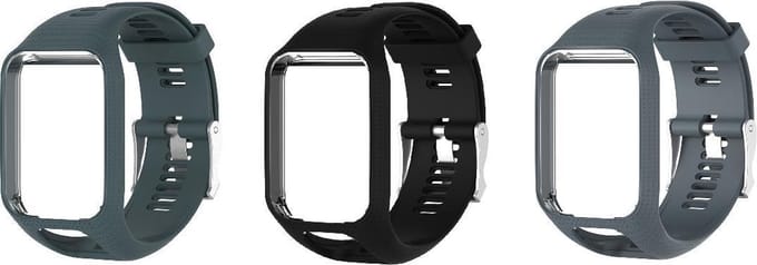 KELERINO. Siliconen bandjes geschikt voor TomTom Runner/Spark modellen - 3-pack