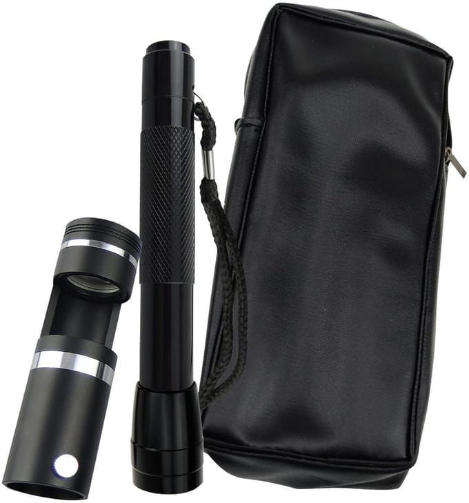 Omgoods - Professionele Handheld Darkfield Vergrootglas 10x met LED Verlichting