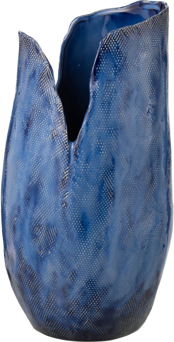 J-Line vaas Thibault - keramiek - blauw - extra large
