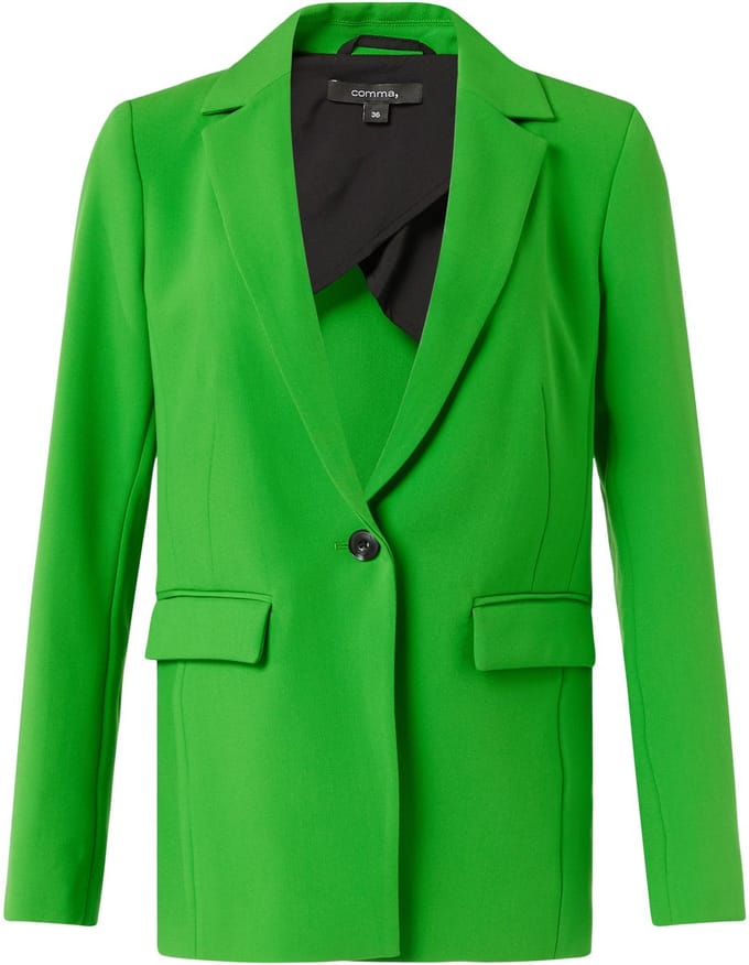 Aangesloten Blazer met Klepzakken Dames COMMA