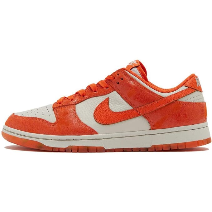 Nike Dunk Low Cracked Orange Dames Sneakers Light-Bone Safety-Orange Laser-Orange FN7773-001 42.5 red