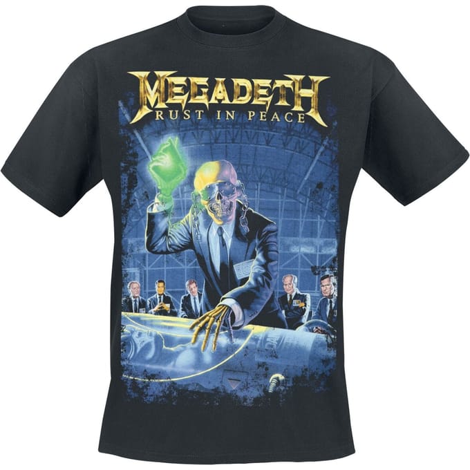 Megadeth T-shirt - Rust in Peace - S tot 5XL - voor Mannen - zwart