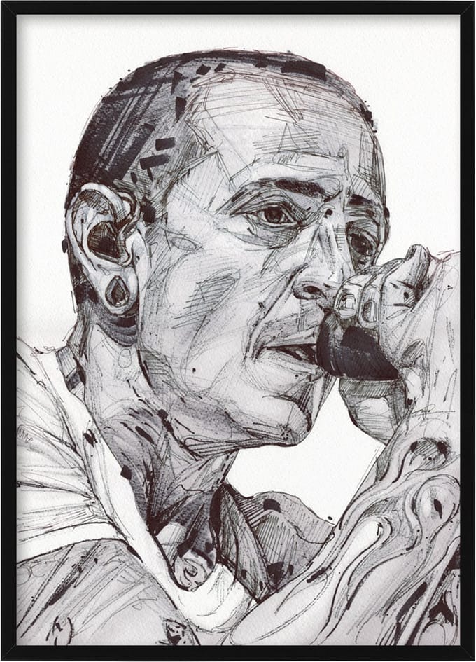Chester Bennington - canvas - 70 x 100 cm