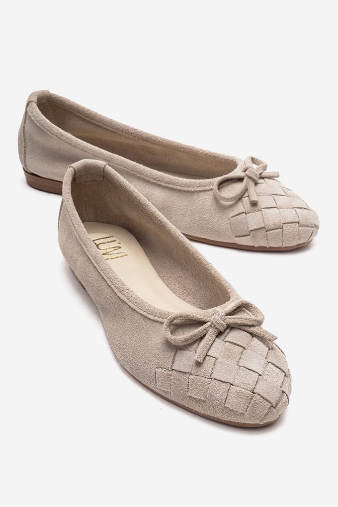 Nopos Leren Cap Toe Ballerina