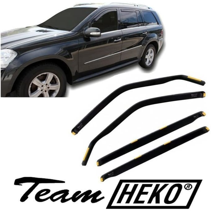 J&J AUTOMOTIVE | Heko Deflecteurs d'air Déflecteurs de Vent Pour Mercedes GL X164 2006-2012