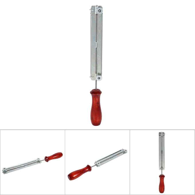 1x Lime pour chaîne de tronçonneuse et kits d'affûtage avec outil porte-bois (4,0 mm) white