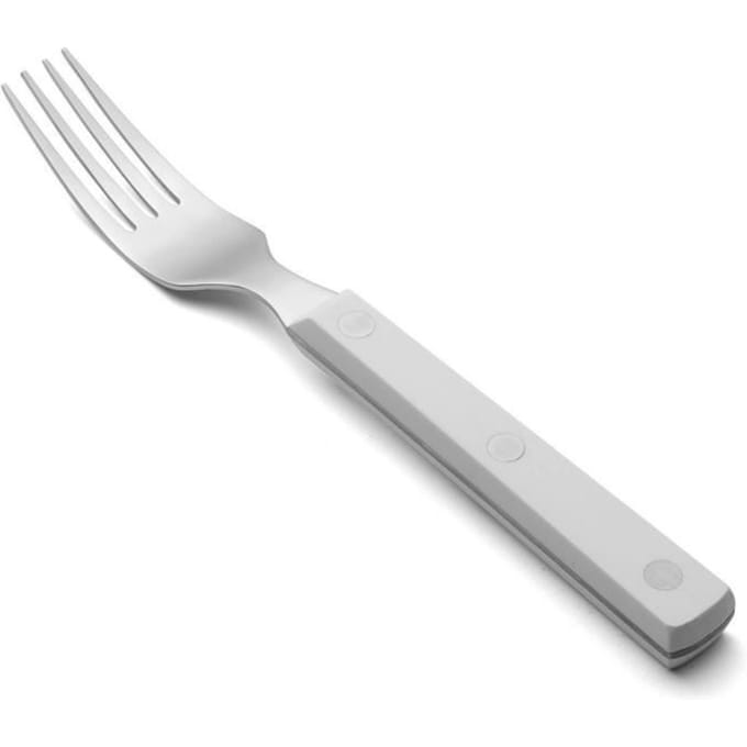 Steakvork - ARCOS - Steak Basic - Roestvrij Staal - Polyoxymethyleen Wit - 195 mm
