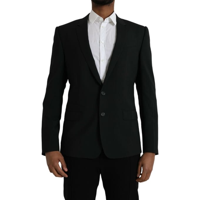 Klassieke Blazer Effen Zwart