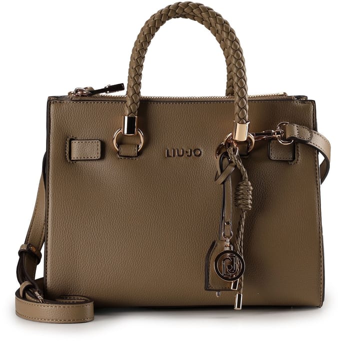 LIU JO handtas schoudertas Manhattan Satchel Bag Mud bruine