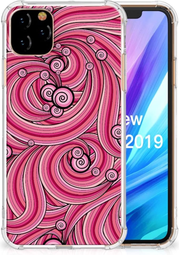 Apple iPhone 11 Pro Max Back Cover Swirl Pink