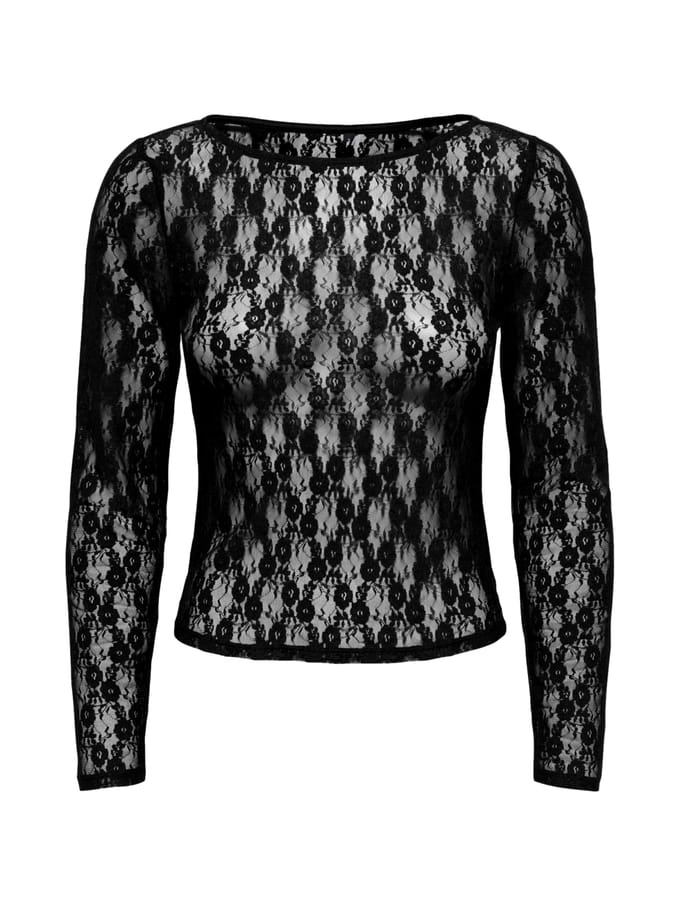 Ony Onnikita S Boatneck Ace Top Back | Zwart | Maat: L