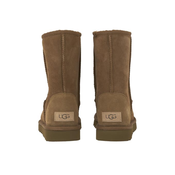 UGG® Classic Short II for Women in Brown, Size 8, Shearling/Polyester/Leather