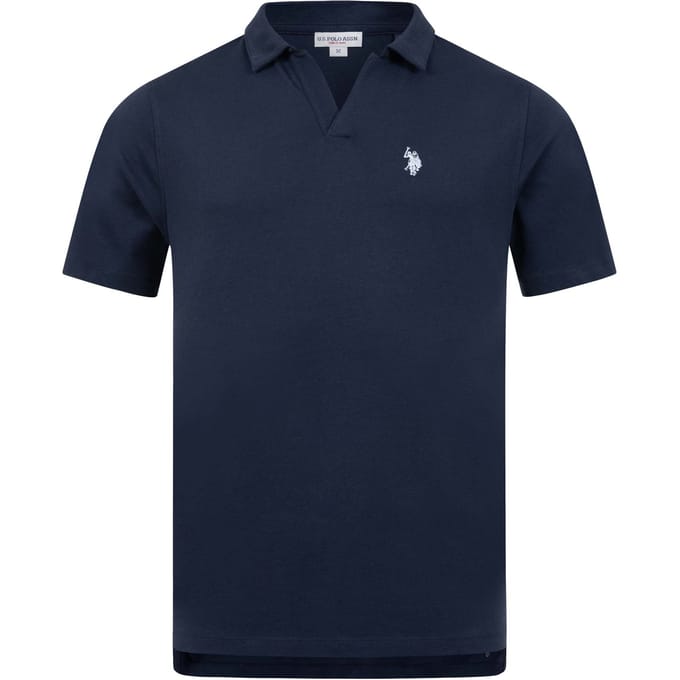U.S. Polo Assn. heren poloshirt met open kraag