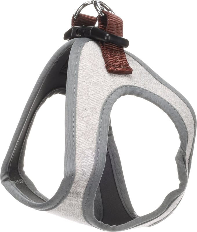 Flamingo - Hond Harnas Step&Go Nelson Grijs M 35cm 42cm