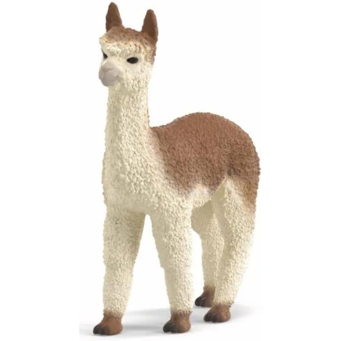Schleich boerderijdier alpaka knuffelbaar speelfiguur PVC.