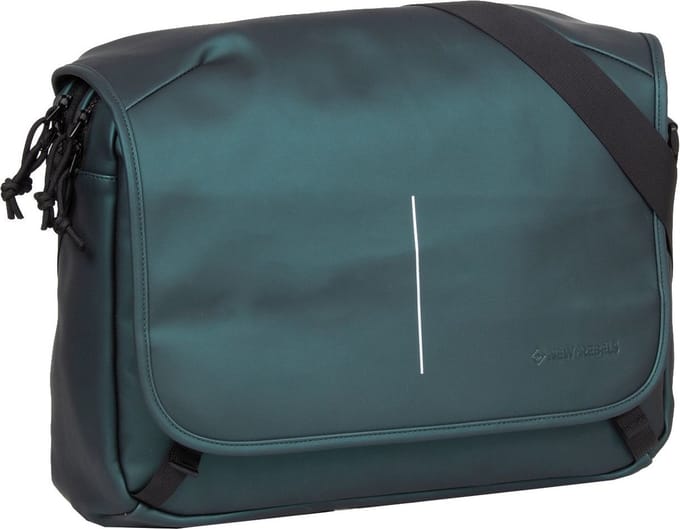 New Rebels ® William - Computer Schoudertas - Donkergroen 10L - Waterafstotend