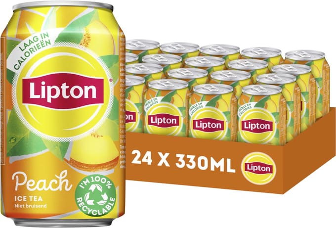 Frisdrank Lipton Ice Tea Peach 330ml - 24 stuks