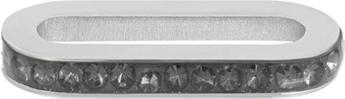 iXXXi Connect Schakel Zirconia Black Diamond | Zilver