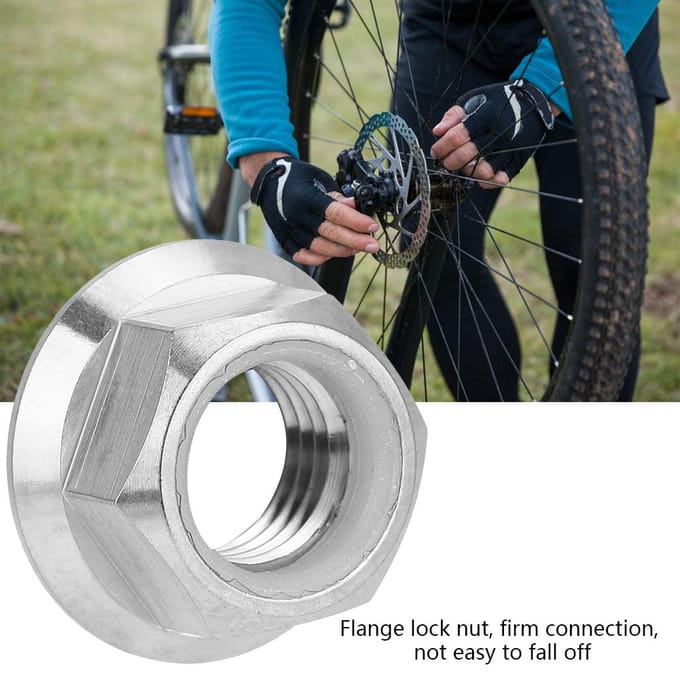 1 stuks M5 M6 M8 M10 M14 Titaniumlegering Flens Borgmoer voor Fiets Motorfiets (M10X1.25)