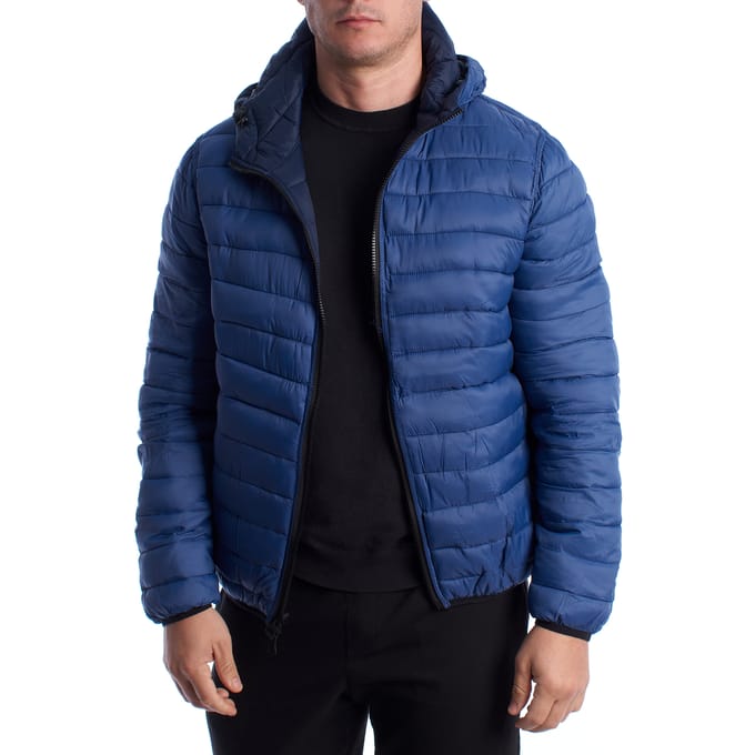 Heren Reversible Gewatteerde Jas met Capuchon 66496