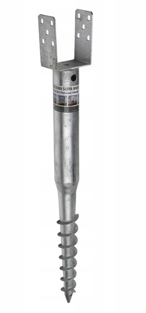 Domax - Stalen Paalbasis - 100x865mm - Schroefmontage