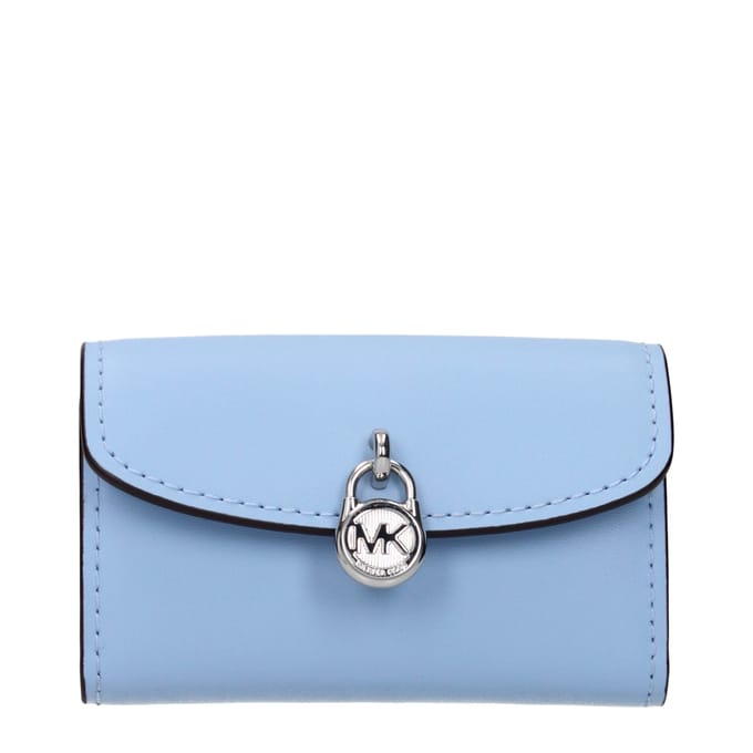 Michael Kors Lichtblauwe Leren Portemonnee