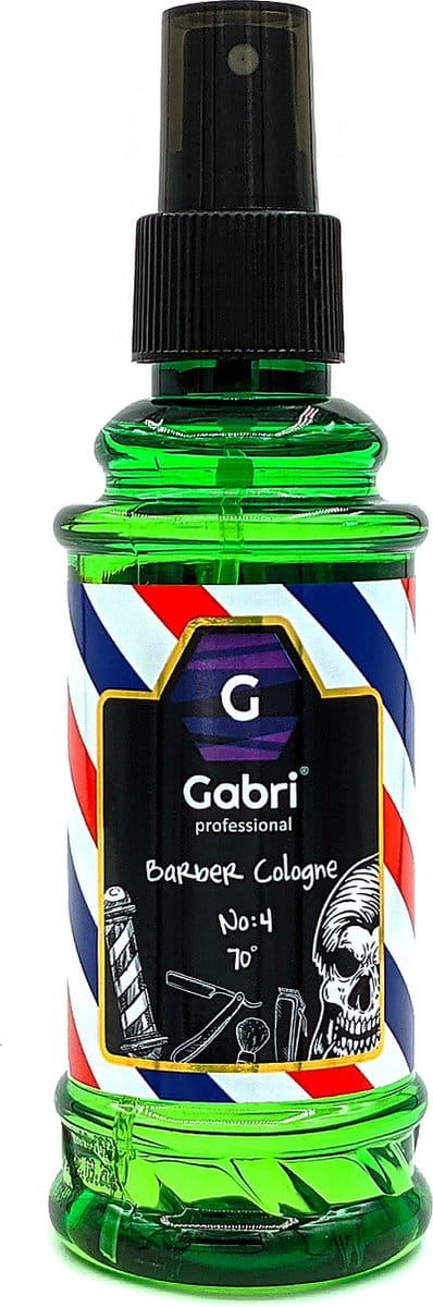 Gabri Barber Cologne Nr. 4 - Verfrissende aftershave met 70% alcohol - 150ml