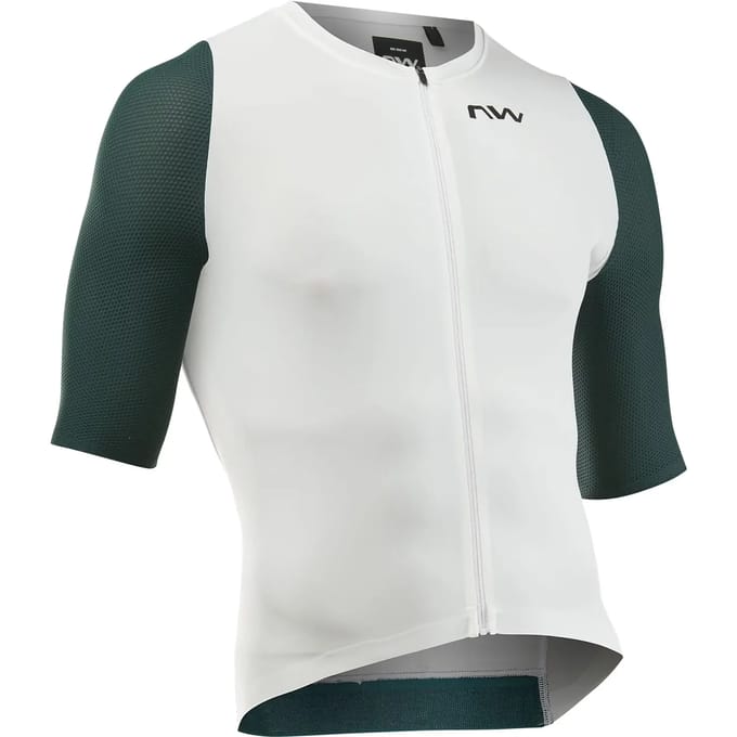 Northwave Extreme Evo Korte Mouw Wielertrui Groen,Wit M Man