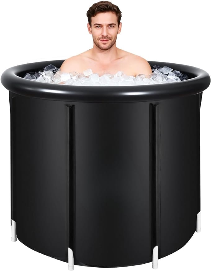 VH Supplies® Ijsbad - Opblaasbaar Zitbad - Ice Bath - Dompelbad - 80L x 65H cm