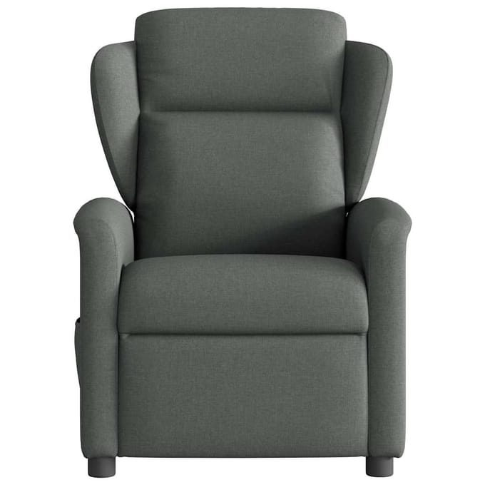 vidaXL - Fauteuil - verstelbaar - stof - donkergrijs