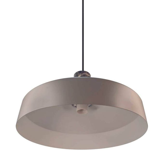 Nordlux Hanglamp Elvas, lichtbruin, Ø 37 cm, metaal/marmer