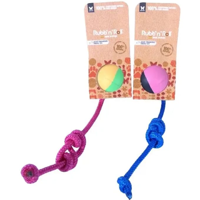 Hondenbal Martin Sellier Rubb'n Color Rope