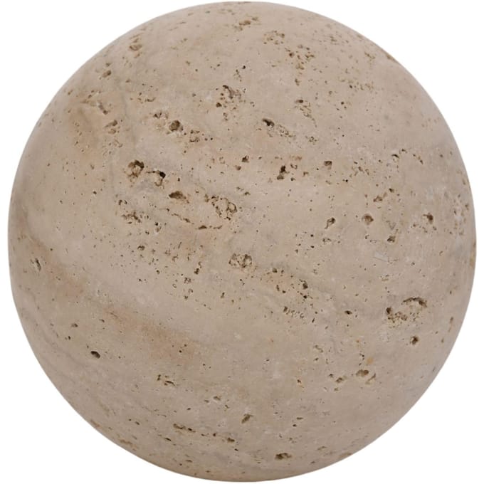 Hestia Travertijn Bol - 10cm One Size bruin