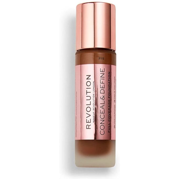 Makeup Revolution Conceal & Define Oil Free Cream Foundation, F 15, 23 ml