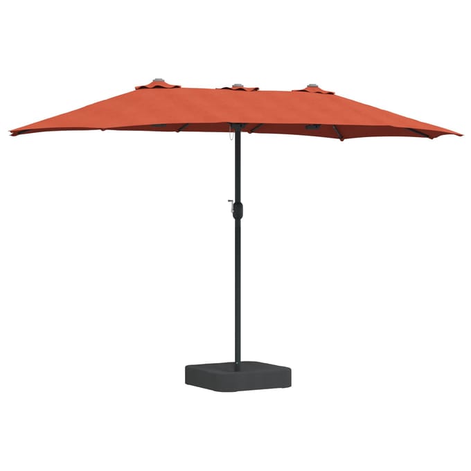 vidaXL - Tuinparasol - Terracotta - 385 - x - 209 - x - 244 - cm - Polyester