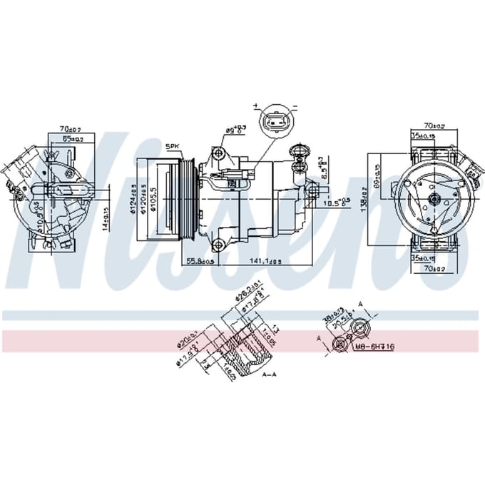 Compressor airconditioning NISSENS 890262