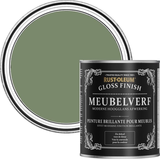 Rust-Oleum Groen Meubelverf Hoogglans - Struikgewas 750ml
