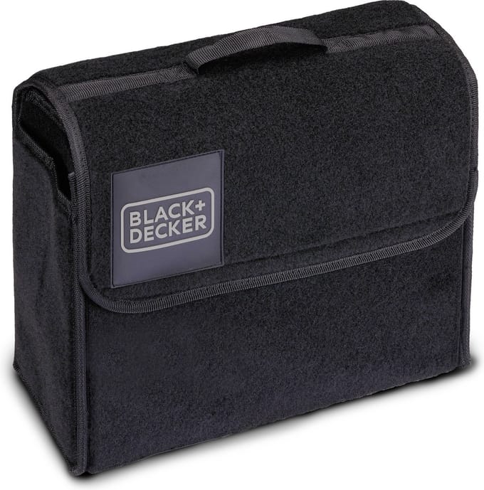 BLACK+DECKER Auto Organizer - 29 x 15 x 30 CM - Met Klittenband - Handvat - Zwart