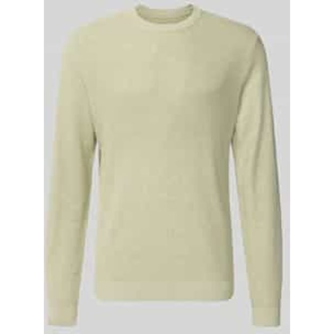 Gebreide pullover met ribboorden