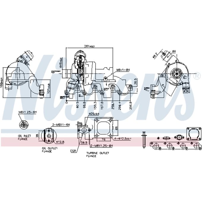 Supercharger, drukvulling NISSENS 93227
