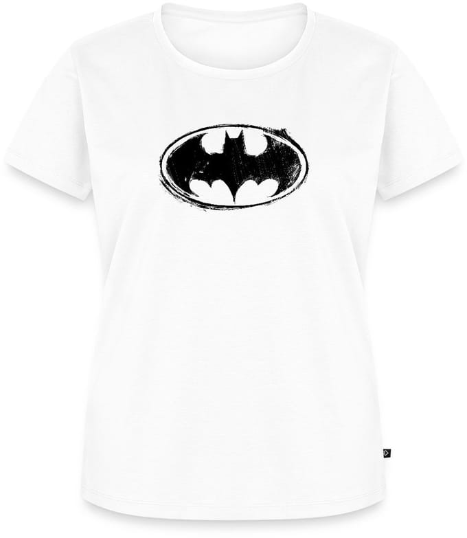 Batman Retro Logo Premium T Shirt Dames