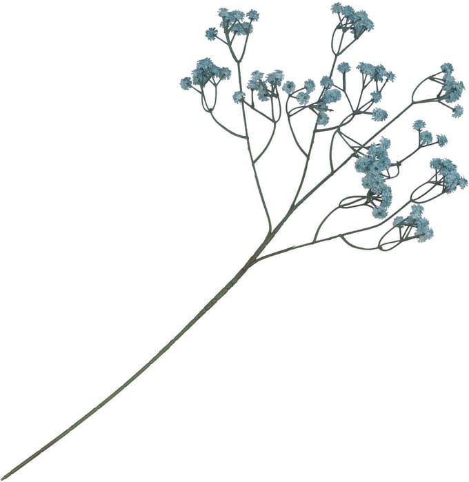 Chaks Kunstbloem Gipskruid - 60 cm - blauw - tak - kunst bloem - Gypsophila
