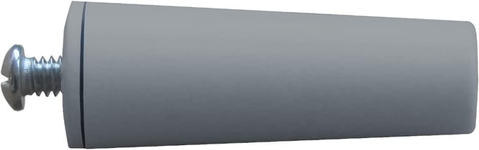Rolluik stopnokken - Stopblokjes - Rolluik beveiliging - Voor mini maxi - 22 x 60 mm - Grijs