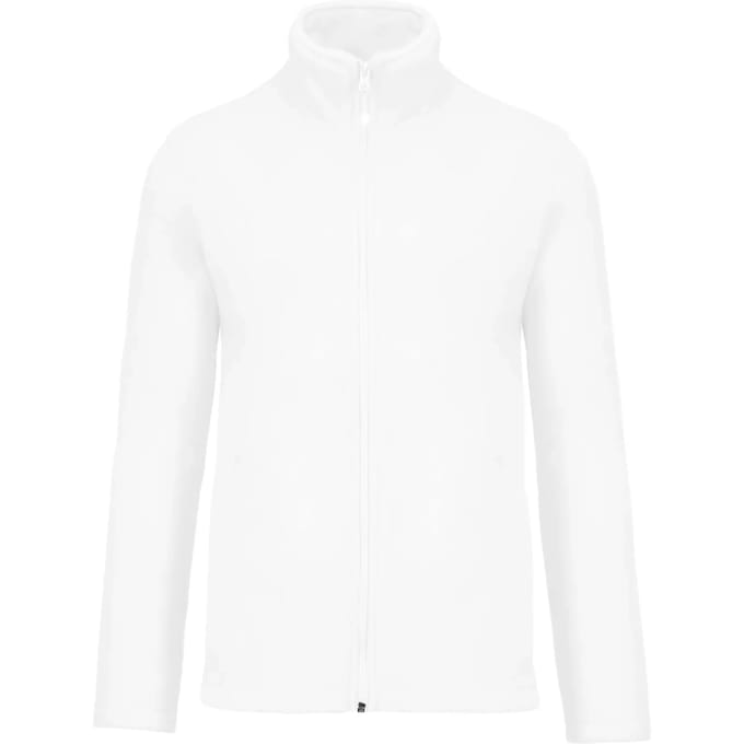 Kariban Microfleece met rits heren K911 - White - S