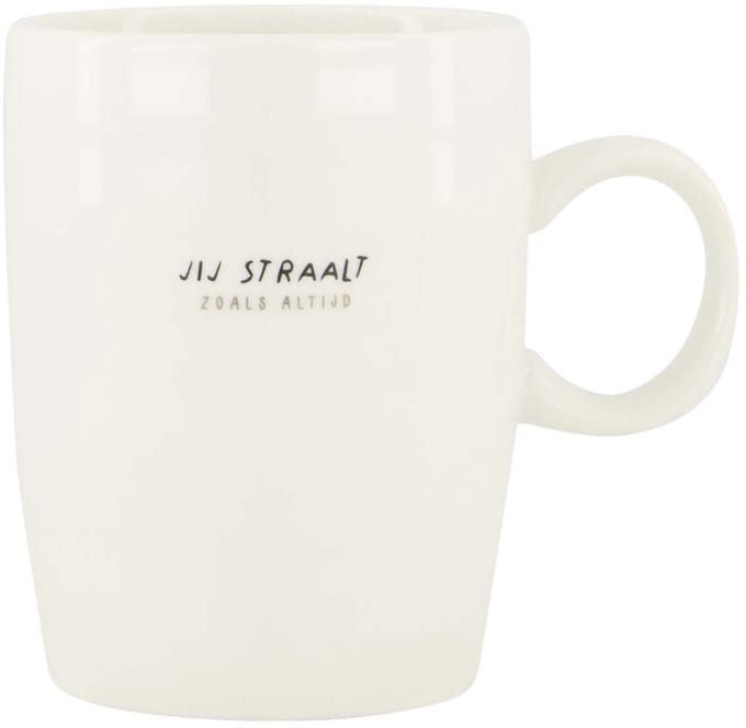 Zusss Theemok Jij Straalt Wit/Zwart Wit